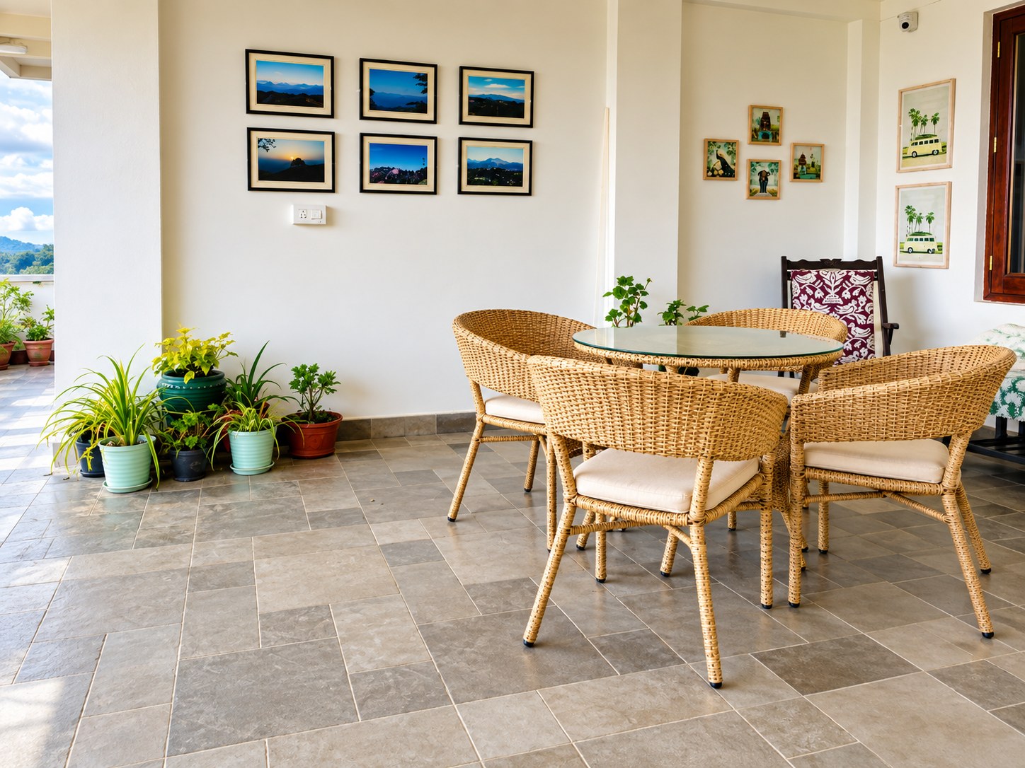 Covered terrace