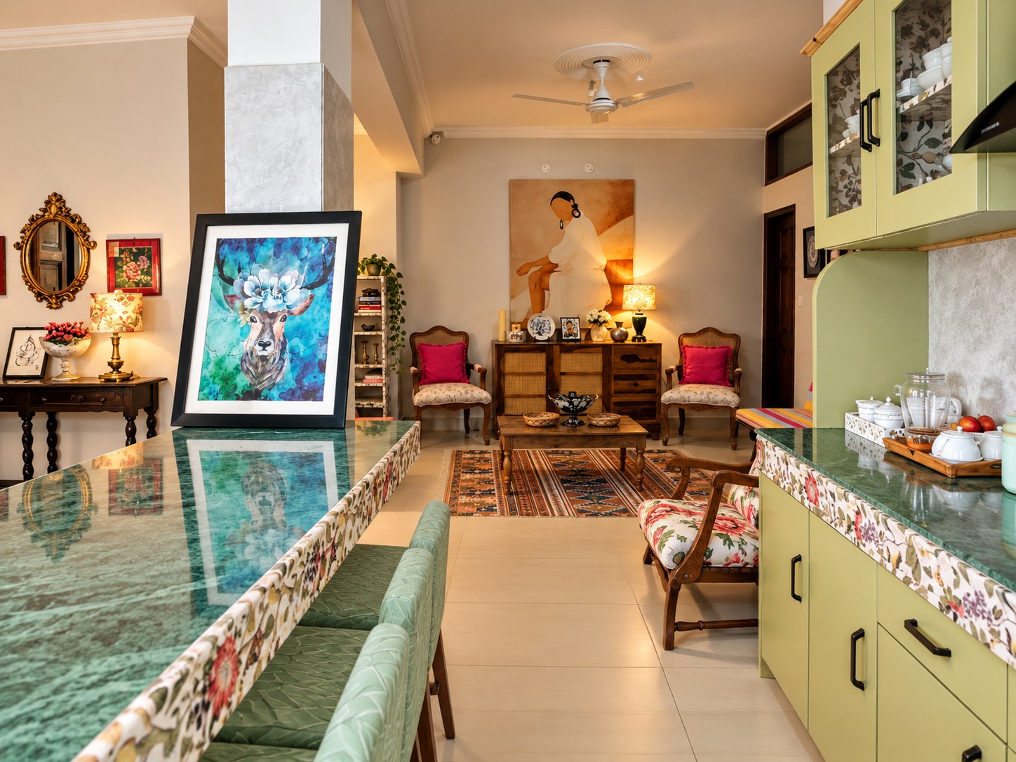 Living room & bar